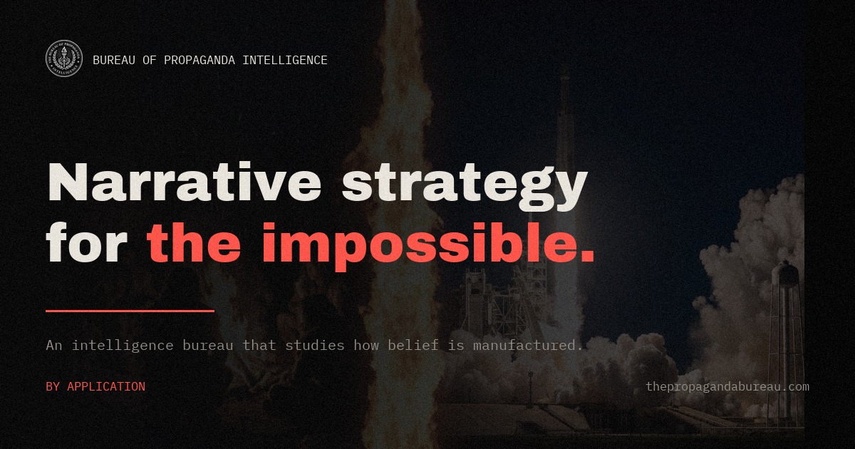 The Propaganda Bureau homepage screenshot